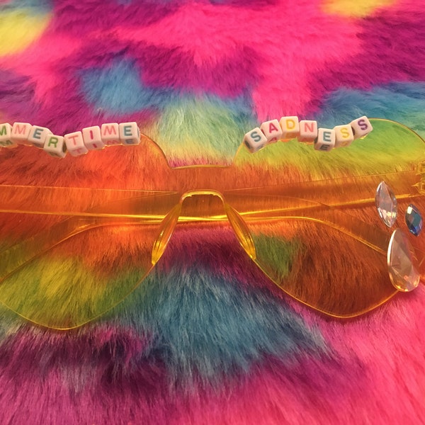 Lana Del Rey Heart Shaped Sunglasses Etsy