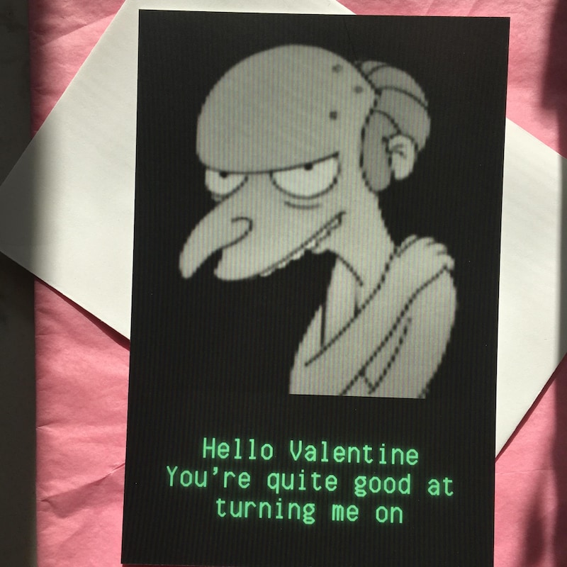 Simpsons Valentine Card - Etsy