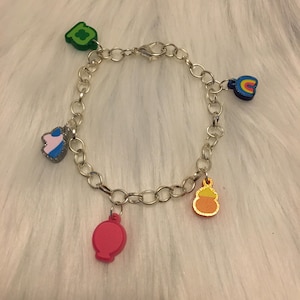 Laser Cut Lucky Marshmallow Charm  Bracelet