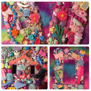 Custom Kawaii 3D Collage Junk Drawer Light Switch Cover Plate
