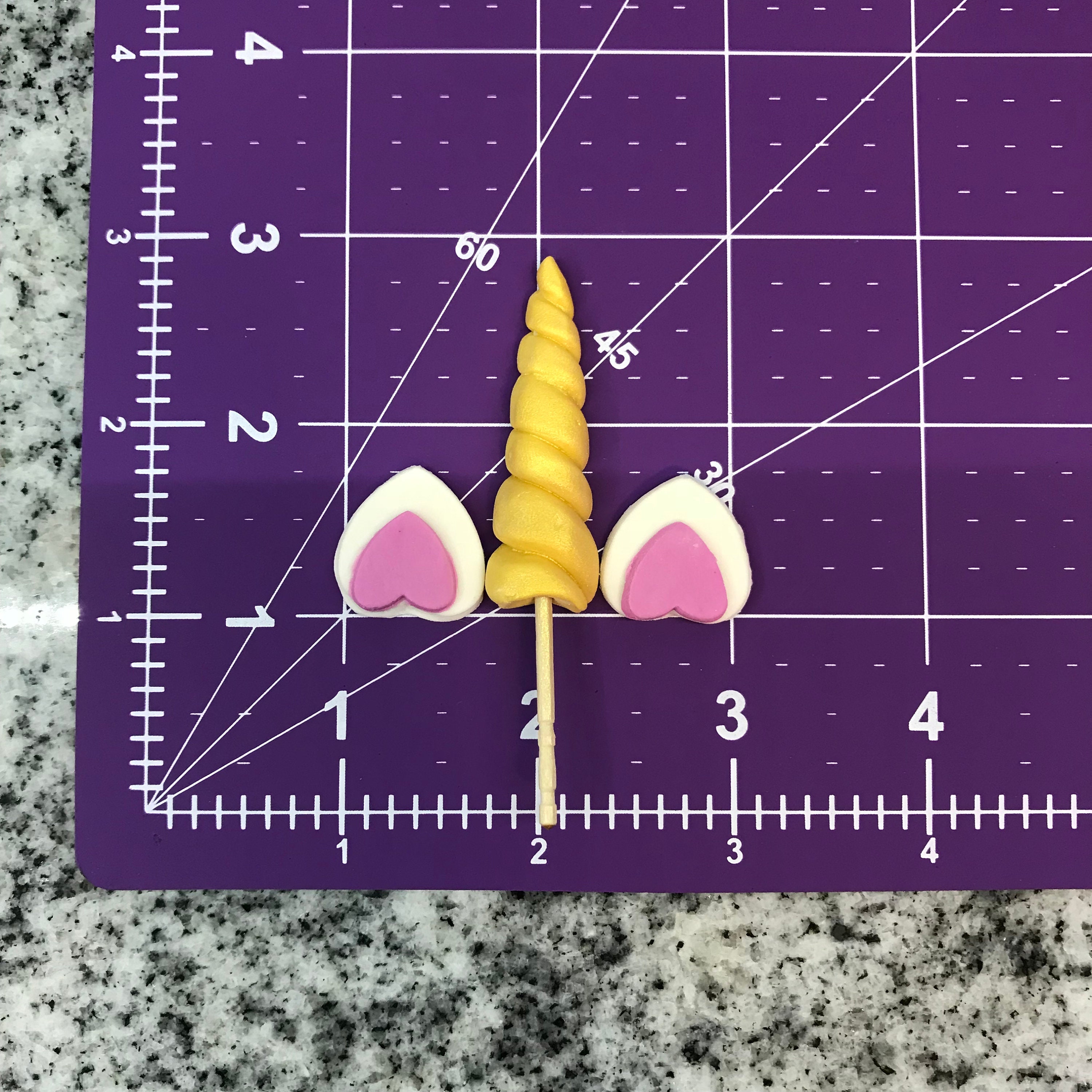 Unicorn Fondant Cupcake Toppers Unicorn Fondant Horns | Etsy