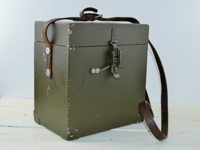 Vintage Military Box Americana Decor Etsy