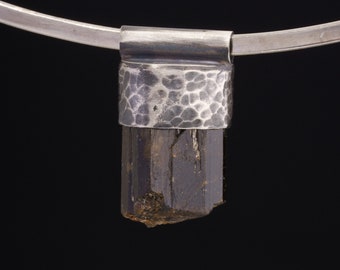 Tormalina Nera, Ciondolo In Argento Sterling 925 Con Pietra - Foto 5