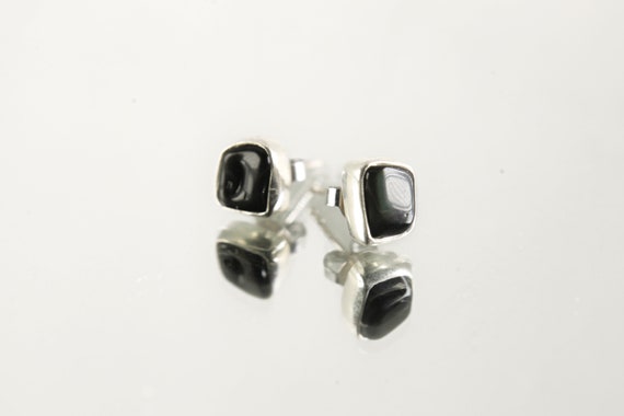 SILVER925 ONYX STUD EARRINGS /シルバー/ピアス Amazon.com: U7 Mens Earrings 925 Silver Stud Personalized