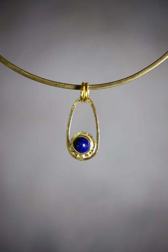 Lapis Lazuli Mini Tassel Necklace Gold-plated Sterling Silver Adjustable Length Lapis Lazuli Mini Tassel Necklace Gold-plated Sterling Silver Adjustable Length