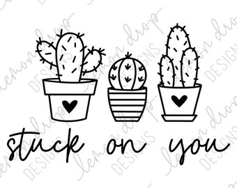 Svg for Silhouette DOP054 Fun SVG for Cricut King of Hearts SVG Cacti svg Valentines Days Svg Cactus Quotes Cactus SVG