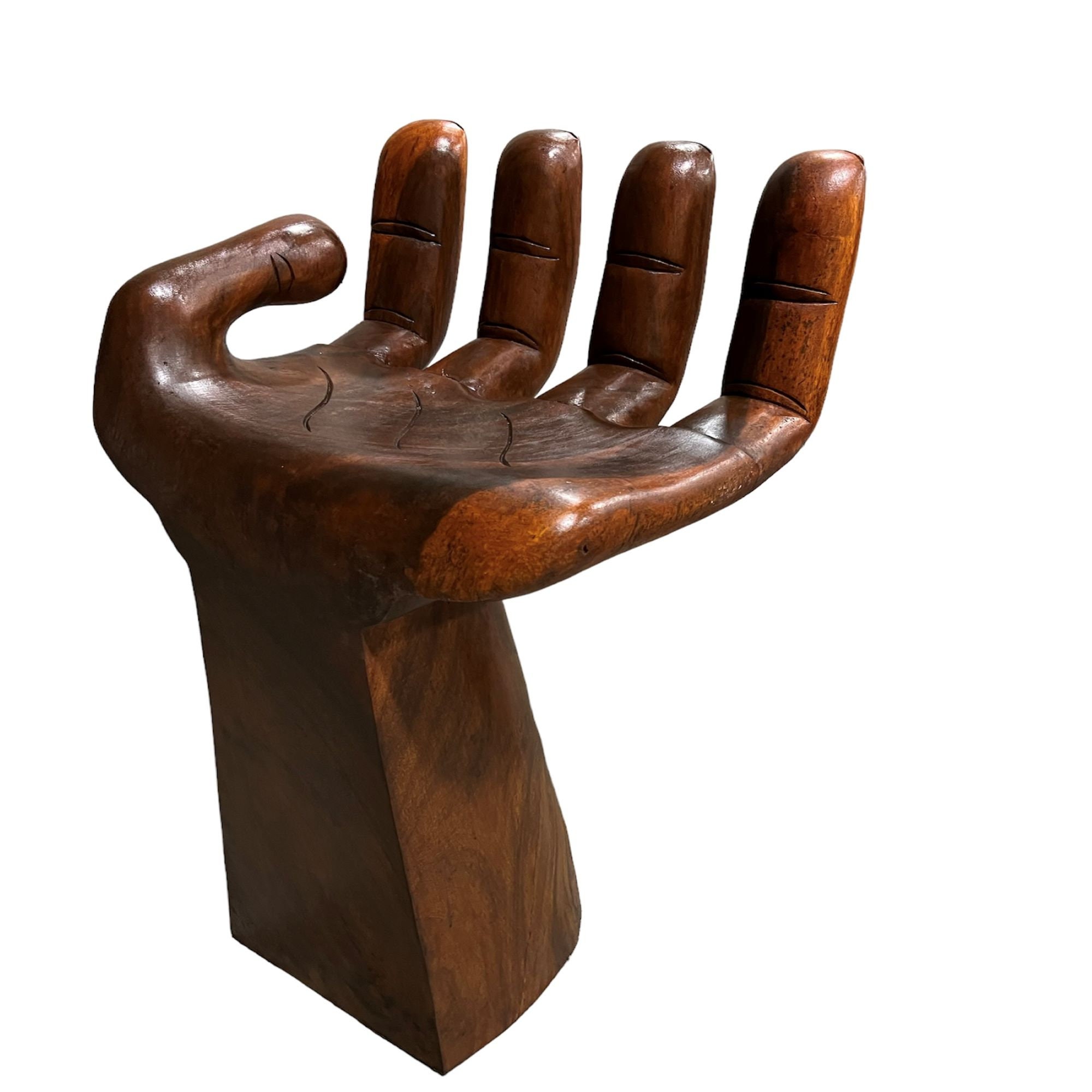Wood Hand Shaped Stool – uniquk