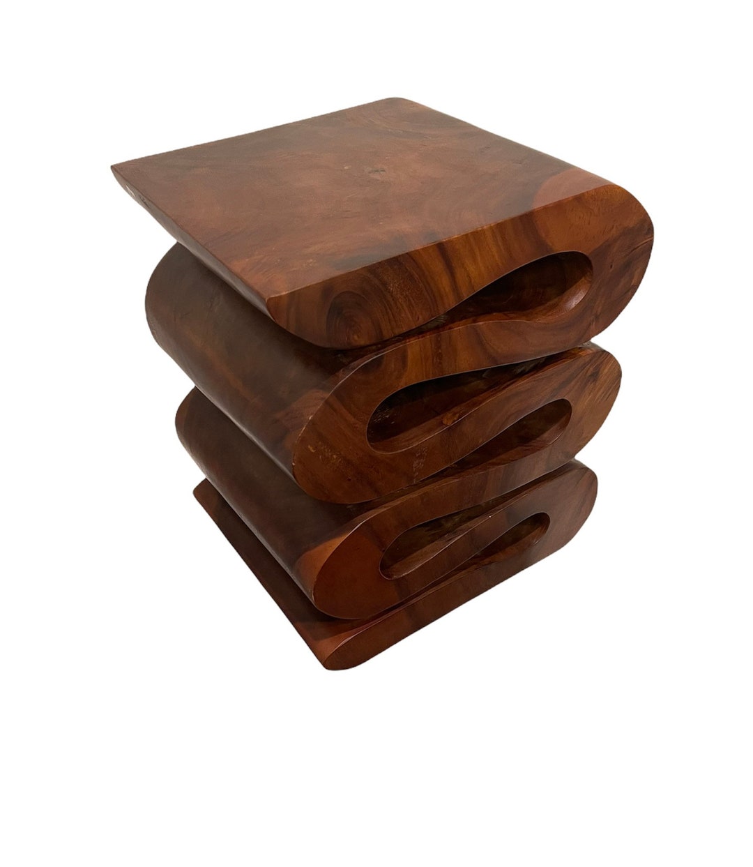 Wood Wave Verve Accent Snake Table Etsy