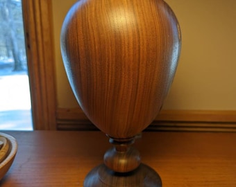 Walnut vase