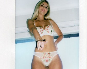 Original Instax Wide Photo of Beautiful Natalia #44B by J.C. Chang