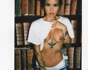 Original One-of-a-Kind Instax Wide Photo of Beautiful Asian Model Linda #55C by J.C. Chang