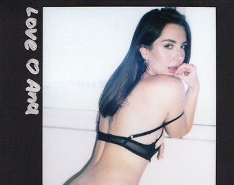 Autographed Original One-of-a-Kind Instax Wide Nude Photo of Beautiful Ana #334B by J.C. Chang