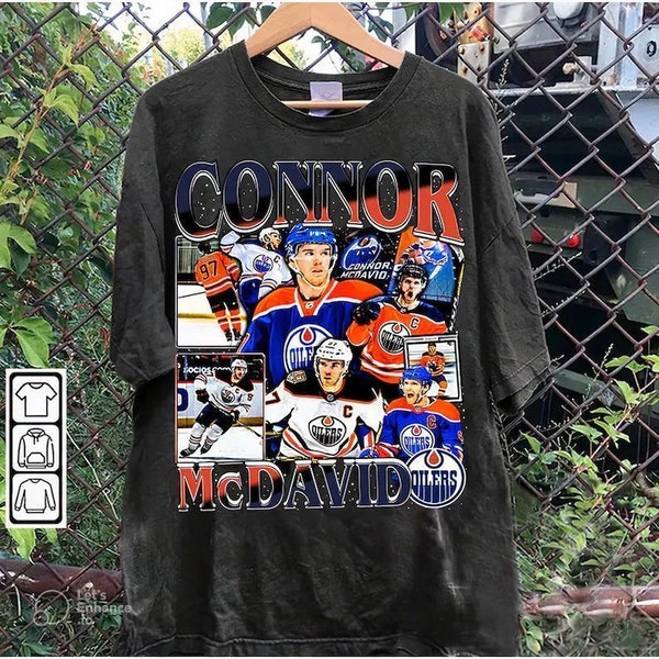 Vintage 90s Graphic Style Connor McDavid T-Shirt, Sweatshirt, Hoodie, Connor McDavid Shirt, Retro American Ice Hockey, Vintage Bootleg