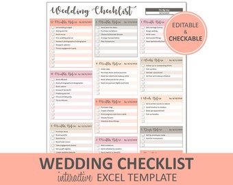 wedding checklist etsy
