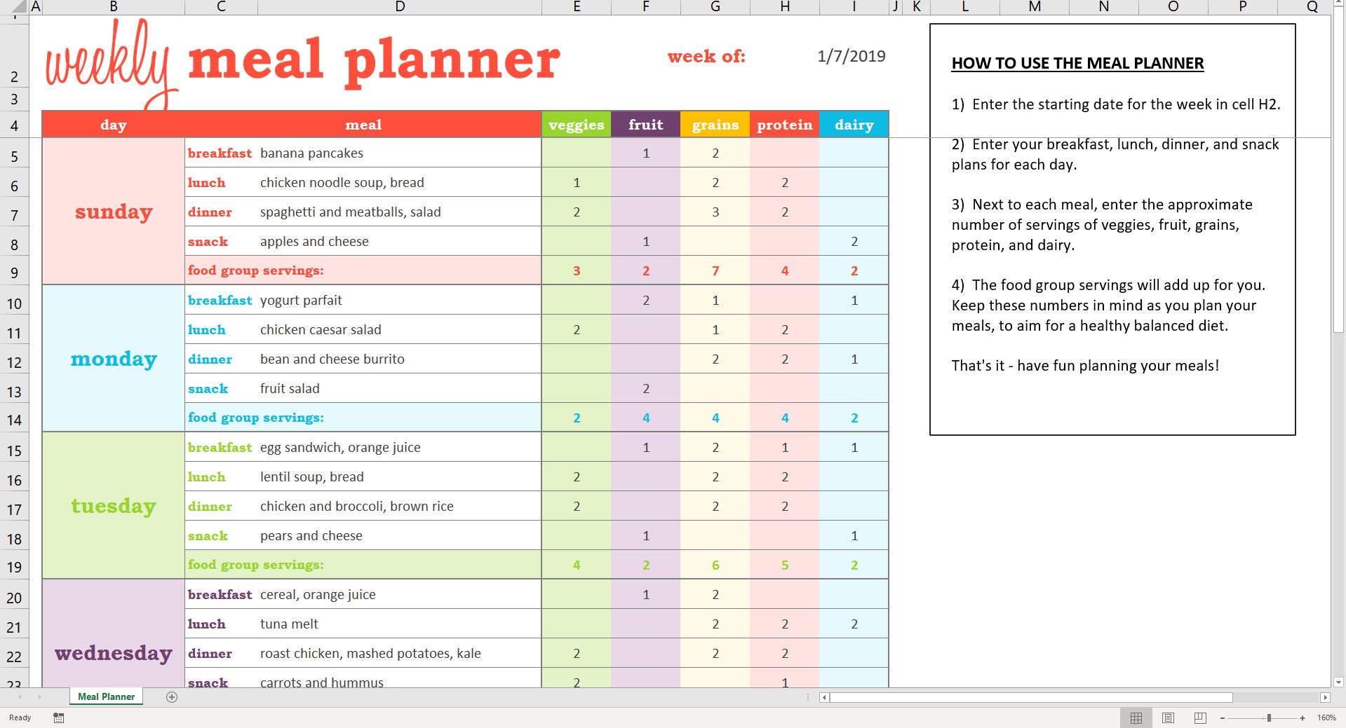 Diet Meal Plan Template BEST HOME DESIGN IDEAS