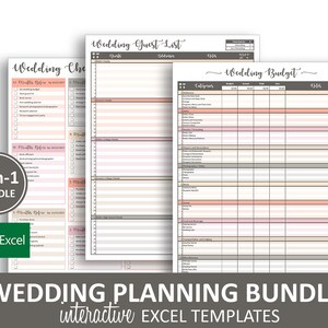 Pfirsich Hochzeit Checkliste Excel Vorlage Bearbeitbare Etsy