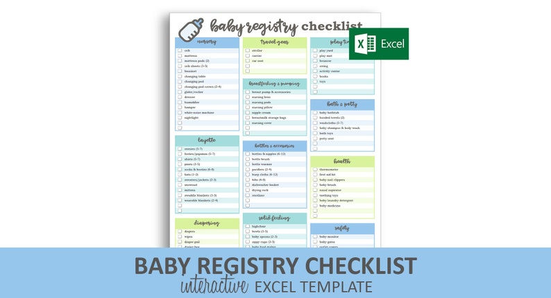 baby registry checklist printable