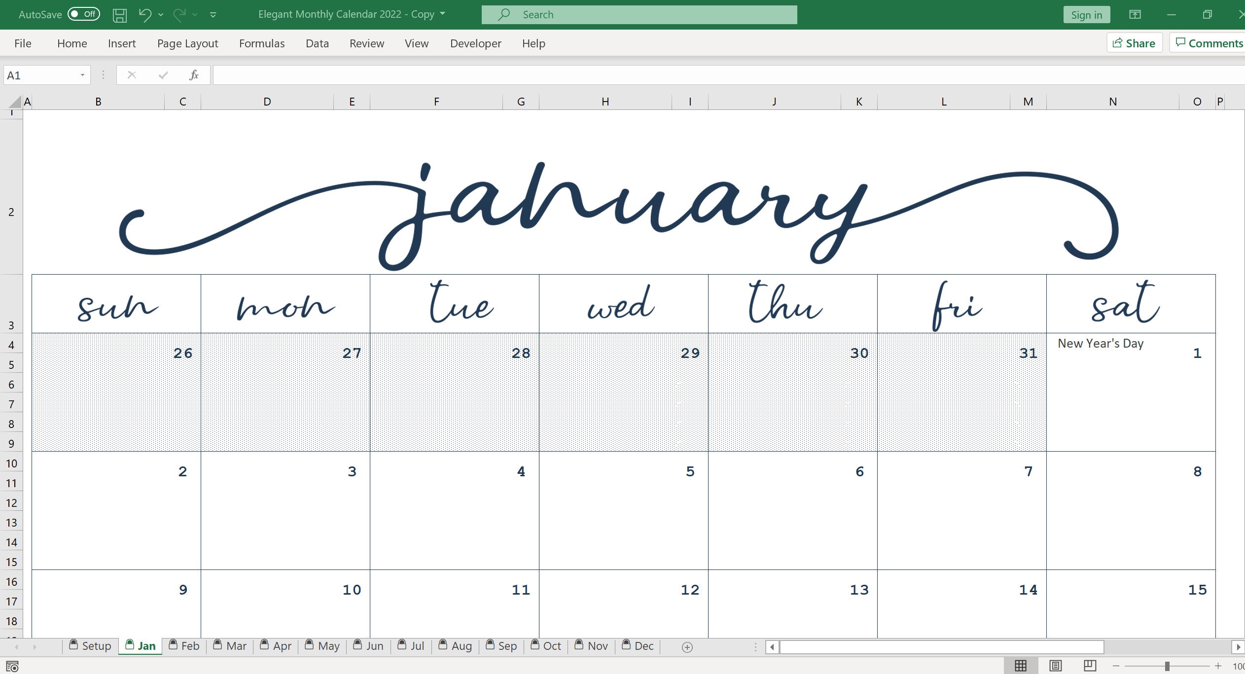calendar 2022 excel download calendar 2022 excel download