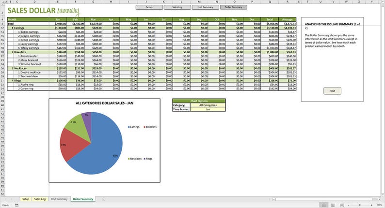 Stock Report Template Excel