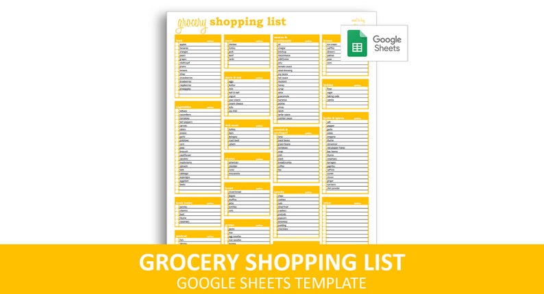 Grocery Shopping List Google Sheets Template Printable Etsy grocery-shopping-list-google-sheets-template-printable-etsy