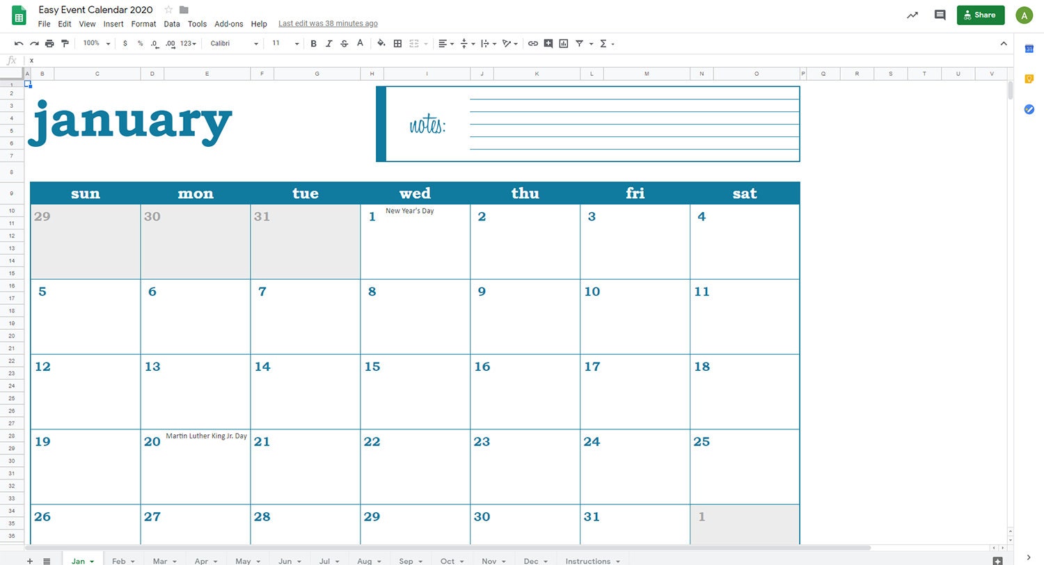 Blank Calendar Google Docs Free Google Calendar Templates A Monthly 