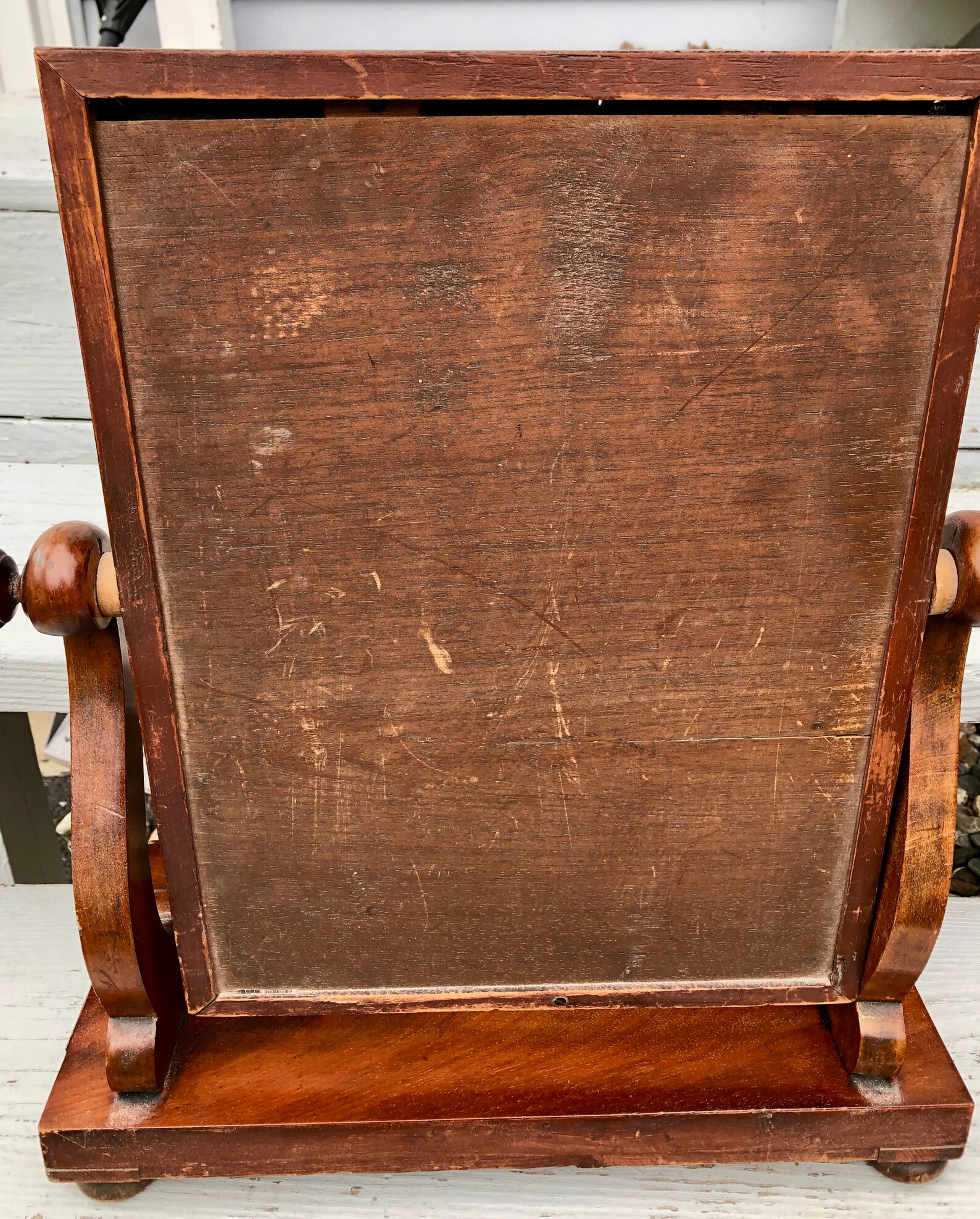 Vintage Antique Adjustable Tilting Wooden Shaving Mirror Stand Etsy