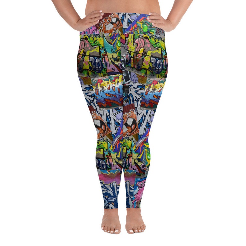 GRAFFITI Plus Size Leggings 2X 3X 4X 5X 