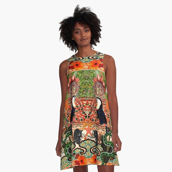 oasis hot tropics skater dress