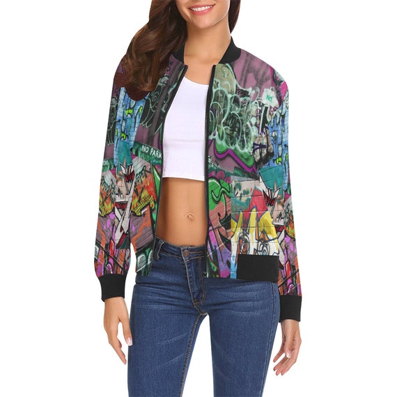 colorful bomber jacket
