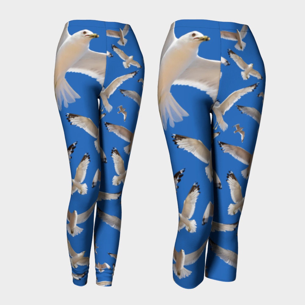 SEAGULLS Leggings Capris Plus Reg. Bird 
