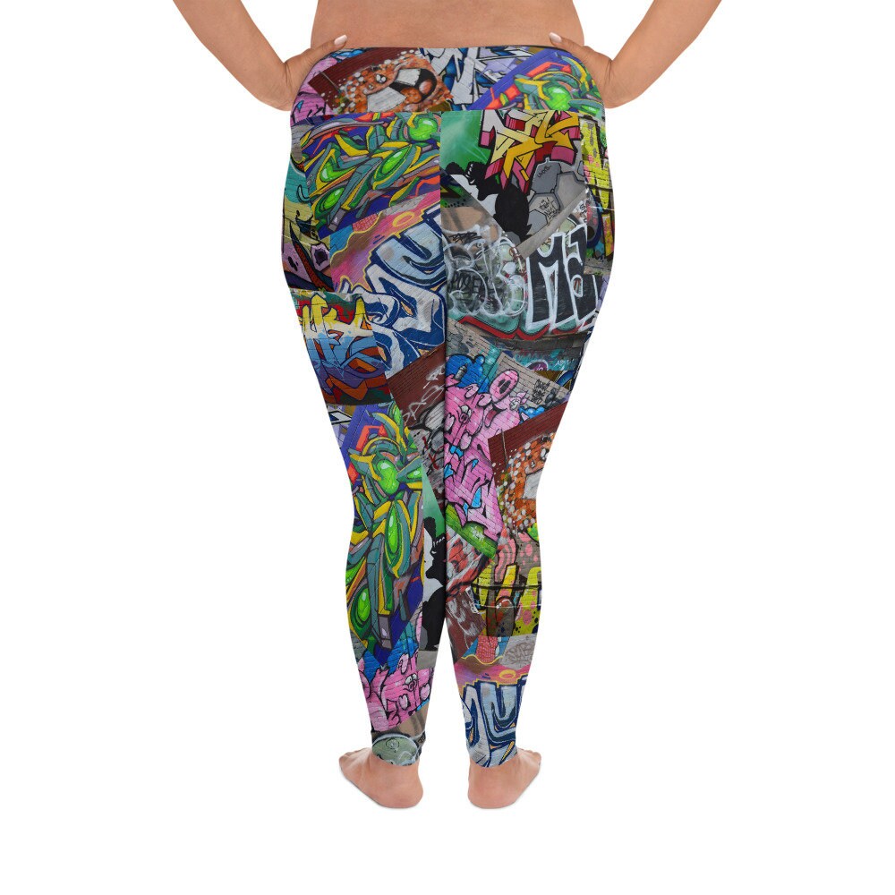 GRAFFITI Plus Size Leggings 2X 3X 4X 5X 