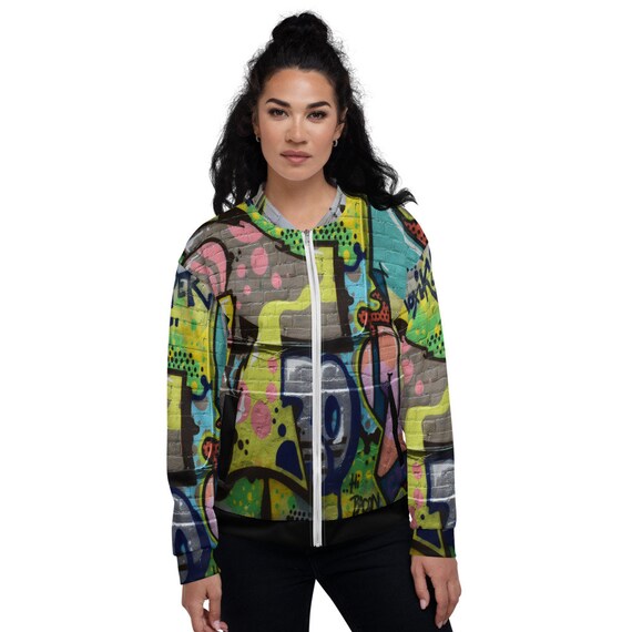 GRAFFITI Unisex Bomber Jacket Women Men 