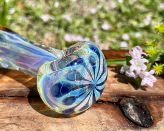 Mystery Glass Pipe Spoon 3" Color Changing Heavy Peanut USA Tobacco Random 