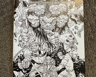 Beware the Eye of Odin Issue 4, Black and White Cover