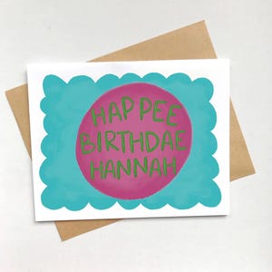 Customizable Happee Birthdae Card | Digital Download | Personalized