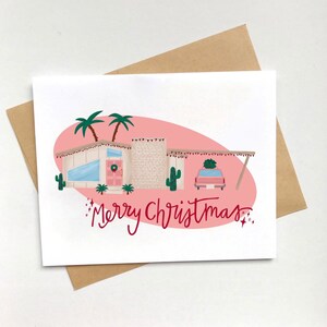 Herunterladbare Palm Springs Weihnachtskarte