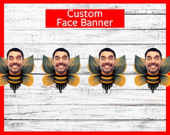 Custom Birthday Party Decorations with Personalized Face Banners: Wall Banners, Photo Banners, Anniversary Banners, and More