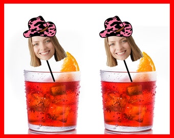 Vrijgezellenfeest: aangepaste roerstokjes, gepersonaliseerde roerstokjes, gepersonaliseerde drankroerders, vrijgezellenfeest, gezicht roerstokjes