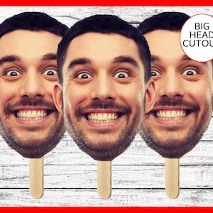Photo Props on a Stick: Fun and Unique Party Decorations for Bachelorette Parties, Birthdays, Graduations, and More with Big Head Cutouts