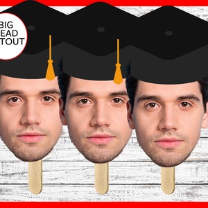 Personalized Big Photo Face Sticks for Parties, Events & Celebrations - Customized Props for Bachelorette Parties, Graduation 2023 Party