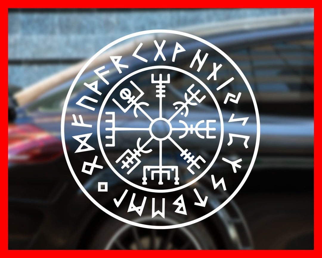 Viking Compass Decal Vegvisir Sticker Decal Car Decal Tumbler Decal