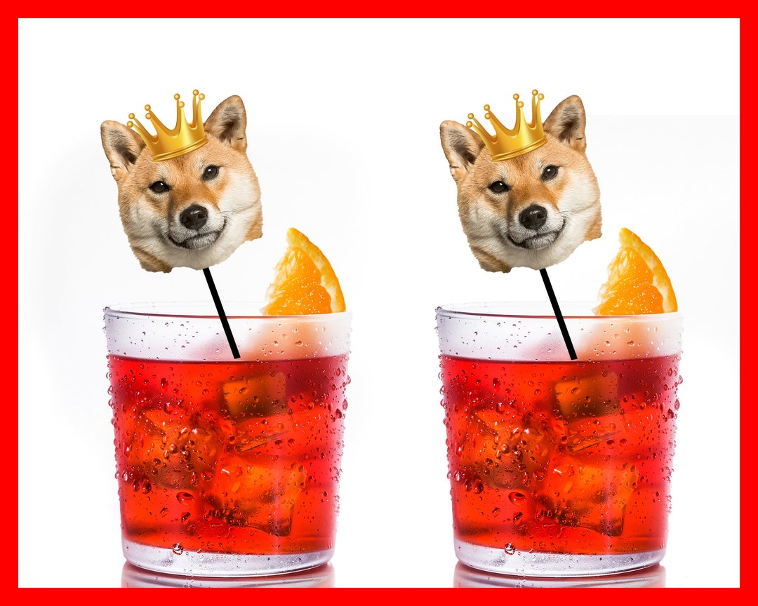 Dog Face Drink Stirs Personalized Drink Stirrers, Custom Stir Sticks