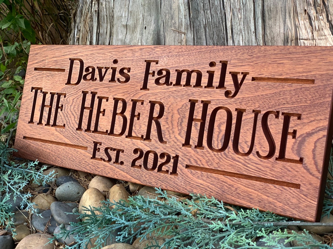 Custom Wooden Signs for House Entryway Last Name Front Door Etsy