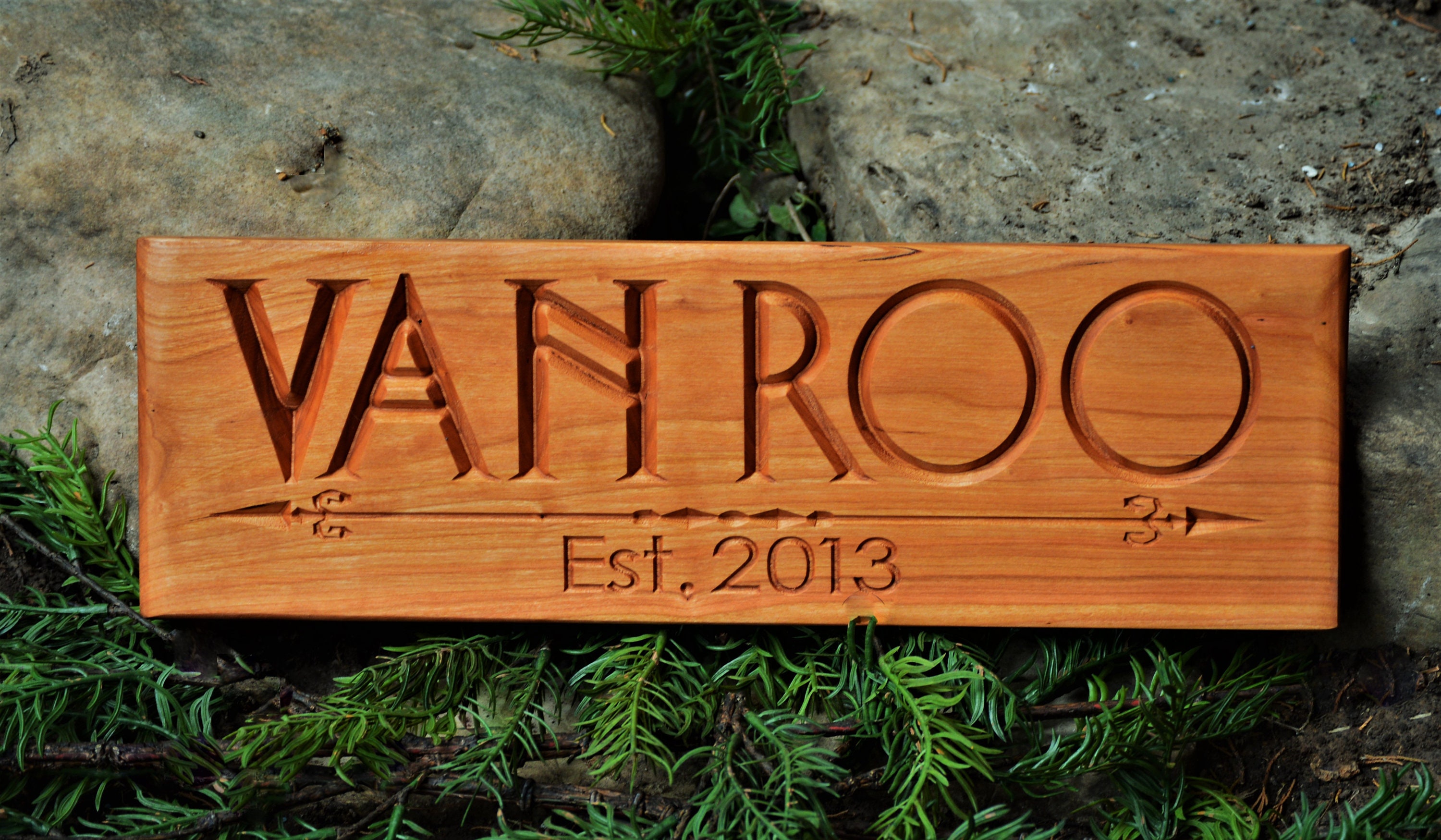 Custom Wooden Sign Carved Name Signs Parents Gift Last Name Etsy