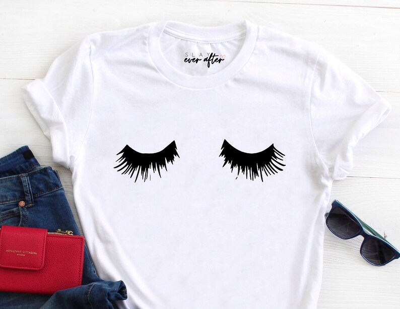 Lash Graphic Tee Lash Decal Lashes Iron On tshirt decal | Etsy