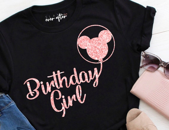 disney birthday girl shirt