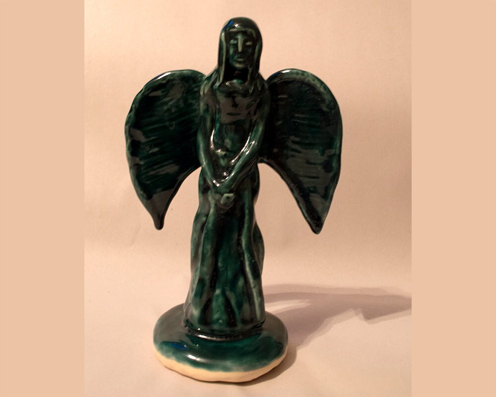 Handmade Ceramic Angel Sculpture Ceramic Angel Figurine Praying Angel ...