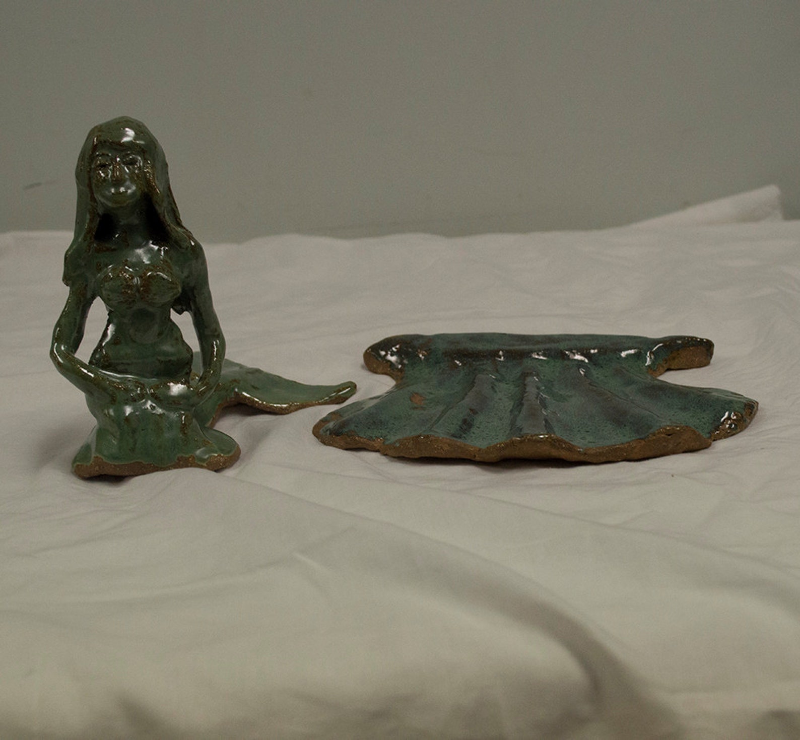 Handmade Ceramic Mermaid Sculpture Ceramic Mermaid Figurine Etsy