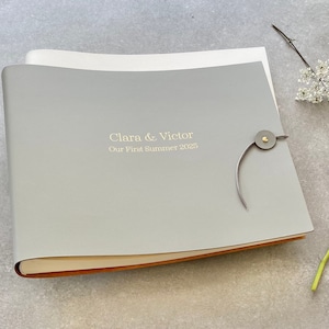 Personalisiertes Fotoalbum – Recyceltes Leder, 28 Farboptionen, personalisiertes Erinnerungsbuch
