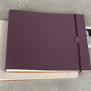 Timeless Style, Thoughtfully Made – Recycled Leather Photo Album with Fastening Options (28 Colours)
